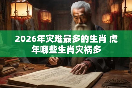 2026年灾难最多的生肖 虎年哪些生肖灾祸多