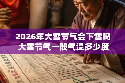 2026年大雪节气会下雪吗 大雪节气一般气温多少度