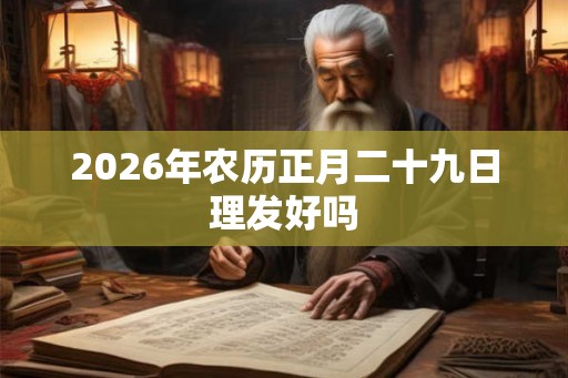 2026年农历正月二十九日理发好吗 2026年农历正月二十九日理发好吗