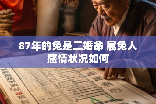 87年的兔是二婚命 属兔人感情状况如何