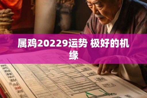 属鸡20229运势 极好的机缘