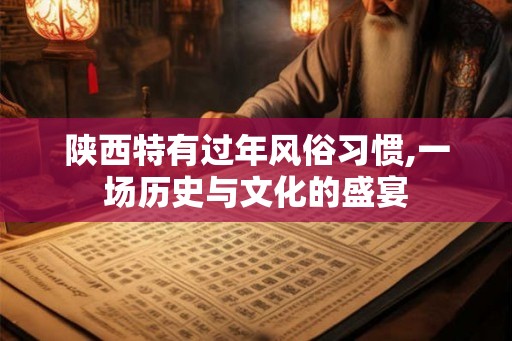 陕西特有过年风俗习惯,一场历史与文化的盛宴
