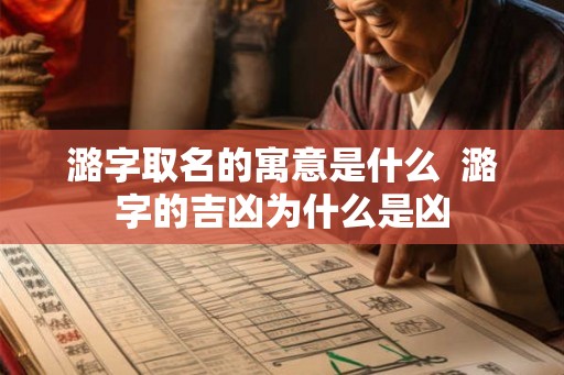 潞字取名的寓意是什么  潞字的吉凶为什么是凶