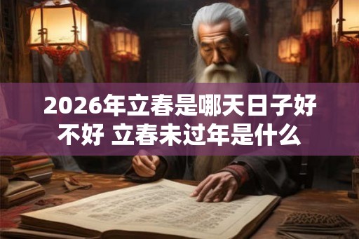 2026年立春是哪天日子好不好 立春未过年是什么 2026年立春是哪天日子好不好 立春未过年是什么