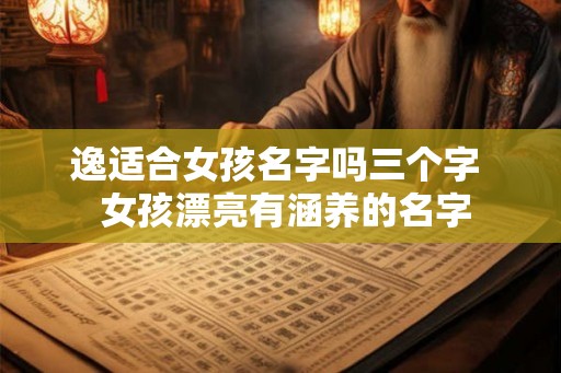 逸适合女孩名字吗三个字  女孩漂亮有涵养的名字