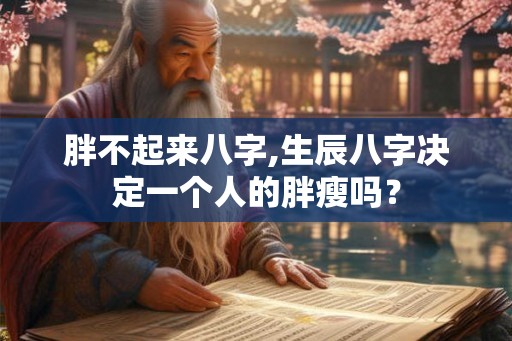 胖不起来八字,生辰八字决定一个人的胖瘦吗？