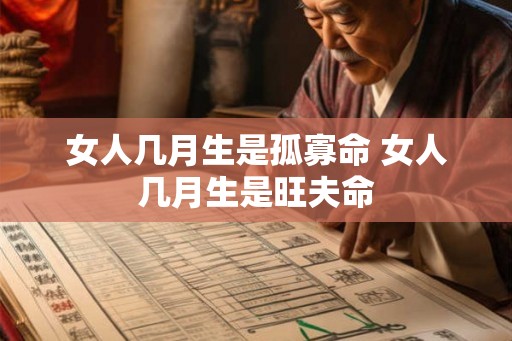 女人几月生是孤寡命 女人几月生是旺夫命