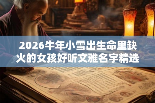 2026牛年小雪出生命里缺火的女孩好听文雅名字精选集