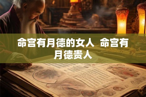 命宫有月德的女人  命宫有月德贵人