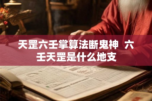 天罡六壬掌算法断鬼神  六壬天罡是什么地支