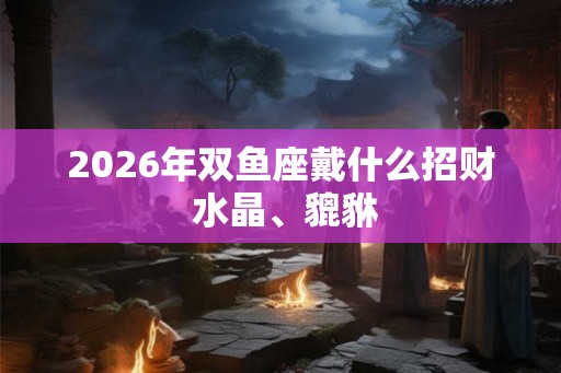 2026年双鱼座戴什么招财 水晶、貔貅