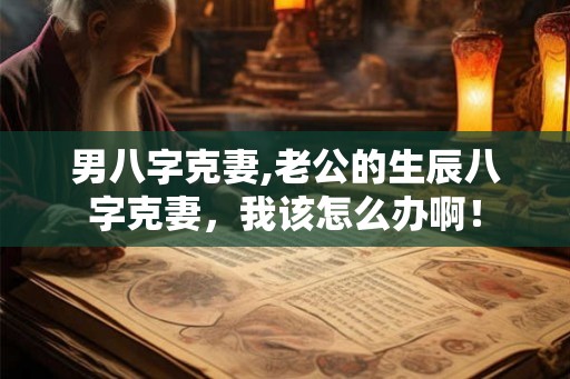 男八字克妻,老公的生辰八字克妻,我该怎么办啊! 男八字克妻,老公的生辰八字克妻,我该怎么办啊!