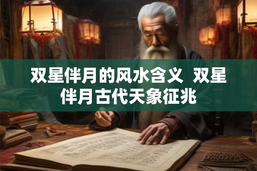 双星伴月的风水含义  双星伴月古代天象征兆