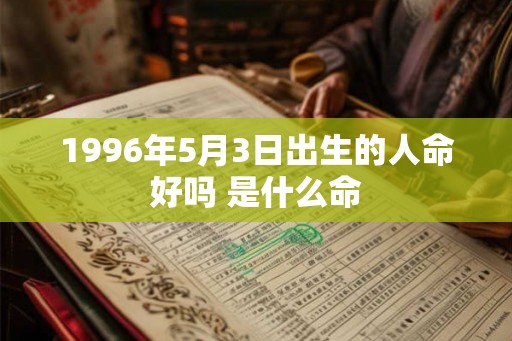 1996年5月3日出生的人命好吗 是什么命