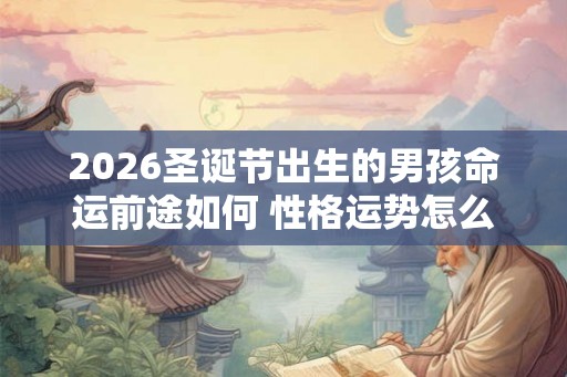 2026圣诞节出生的男孩命运前途如何 性格运势怎么样