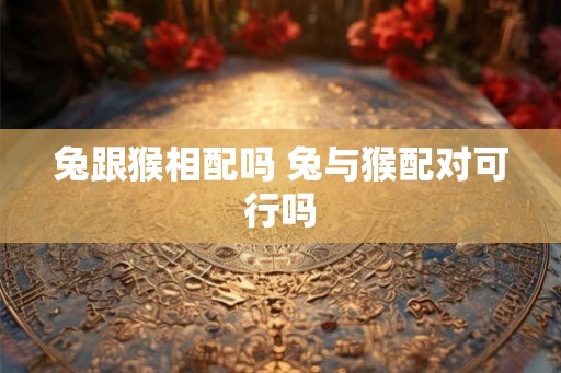 兔跟猴相配吗 兔与猴配对可行吗