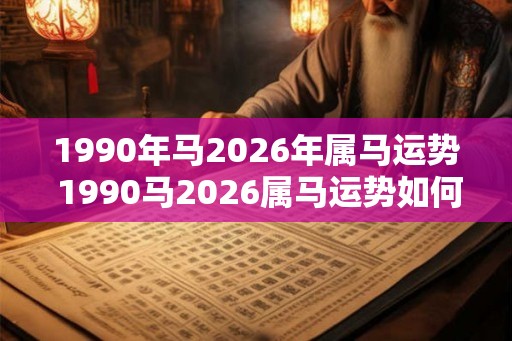 1990年马2026年属马运势 1990马2026属马运势如何