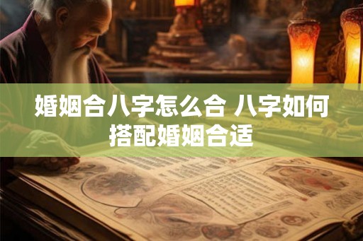 婚姻合八字怎么合 八字如何搭配婚姻合适