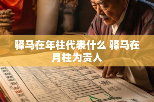 驿马在年柱代表什么 驿马在月柱为贵人 驿马在年柱代表什么 驿马在月柱为贵人
