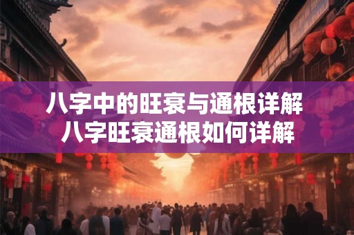 八字中的旺衰与通根详解 八字旺衰通根如何详解