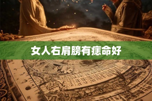 女人右肩膀有痣命好 女人右肩膀有痣命好