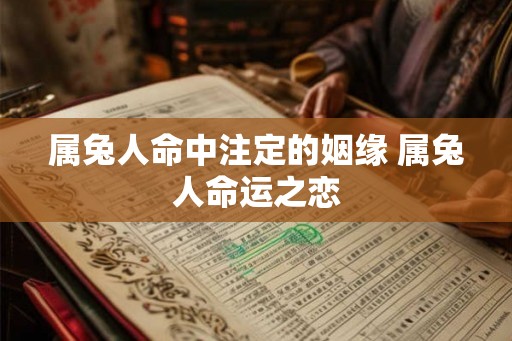 属兔人命中注定的姻缘 属兔人命运之恋 属兔人命中注定的姻缘 属兔人命运之恋