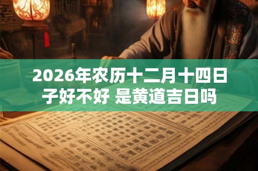 2026年农历十二月十四日子好不好 是黄道吉日吗