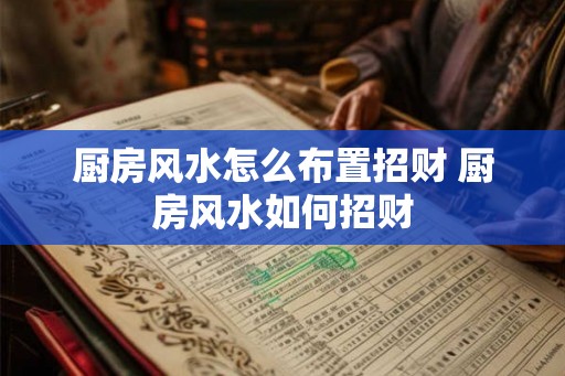 厨房风水怎么布置招财 厨房风水如何招财