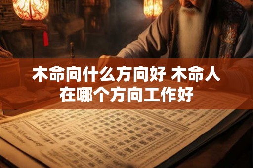 木命向什么方向好 木命人在哪个方向工作好