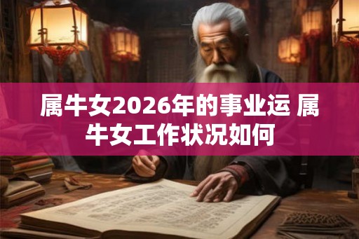 属牛女2026年的事业运 属牛女工作状况如何