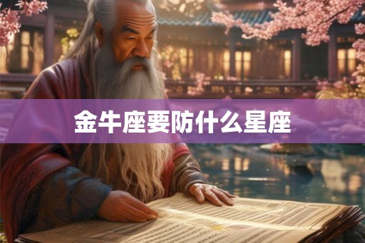 金牛座要防什么星座