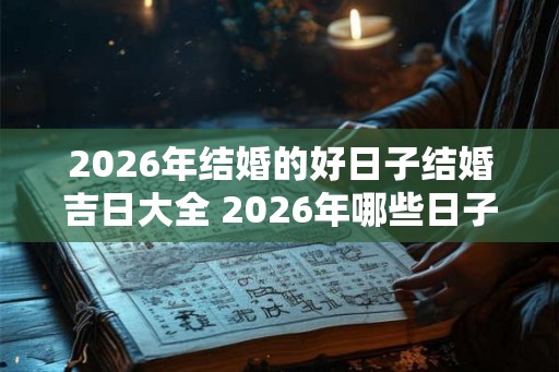 2026年结婚的好日子结婚吉日大全 2026年哪些日子是适宜结婚的吉日