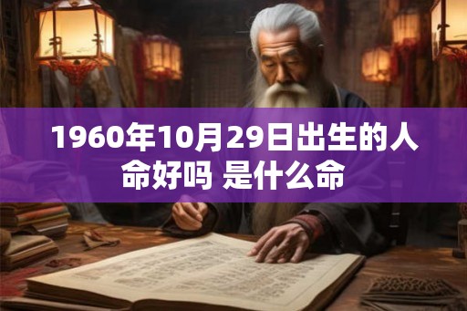 1960年10月29日出生的人命好吗 是什么命 1960年10月29日出生的人命好吗 是什么命