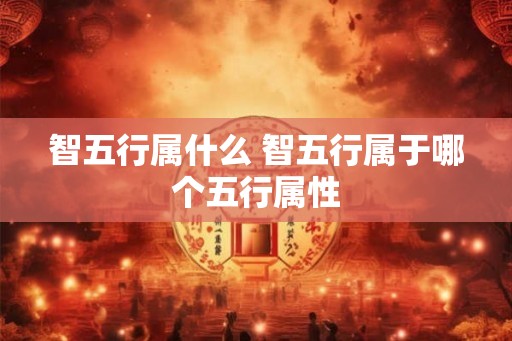 智五行属什么 智五行属于哪个五行属性