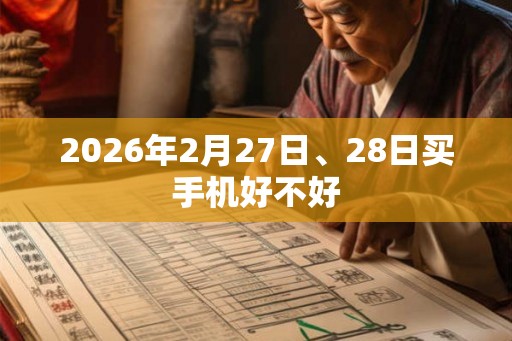 2026年2月27日、28日买手机好不好 2026年2月27日、28日买手机好不好