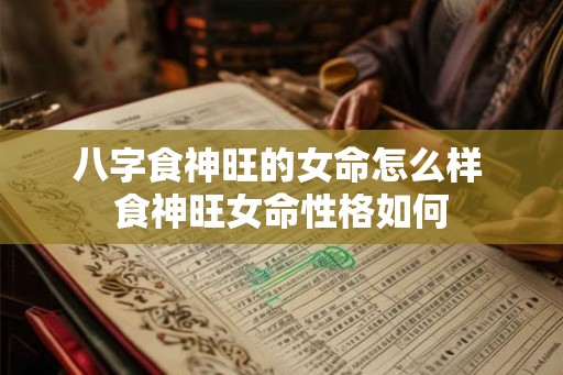 八字食神旺的女命怎么样 食神旺女命性格如何