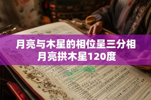 月亮与木星的相位呈三分相 月亮拱木星120度