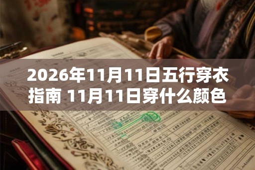 2026年11月11日五行穿衣指南 11月11日穿什么颜色衣服