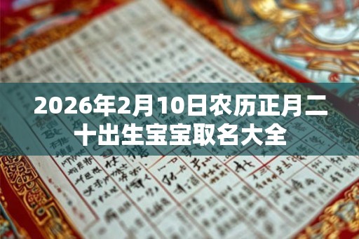 2026年2月10日农历正月二十出生宝宝取名大全