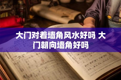 大门对着墙角风水好吗 大门朝向墙角好吗