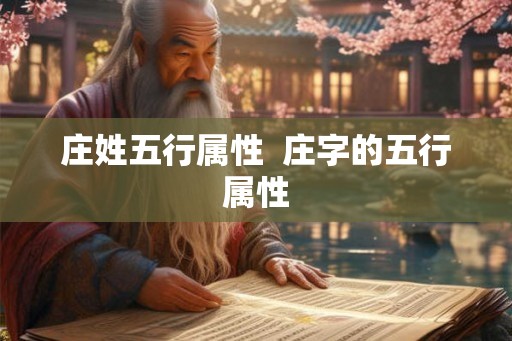 庄姓五行属性  庄字的五行属性