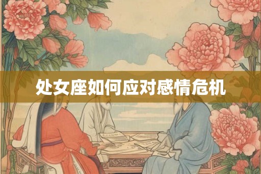 处女座如何应对感情危机