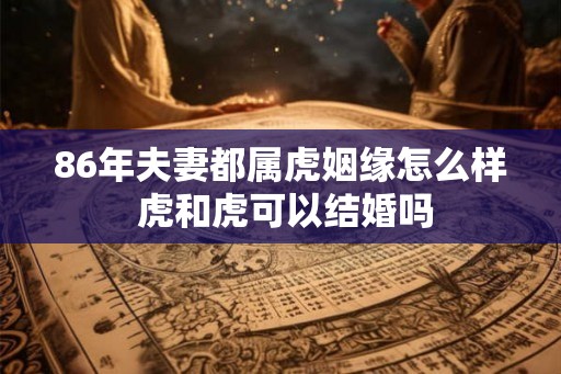 86年夫妻都属虎姻缘怎么样 虎和虎可以结婚吗