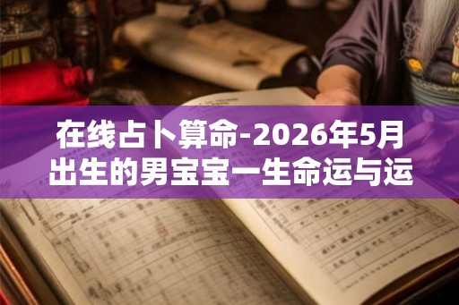 在线占卜算命-2026年5月出生的男宝宝一生命运与运势走向 在线占卜算命-2026年5月出生的男宝宝一生命运与运势走向
