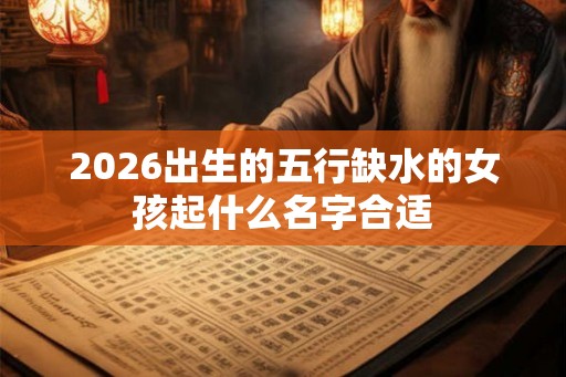 2026出生的五行缺水的女孩起什么名字合适