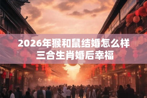 2026年猴和鼠结婚怎么样 三合生肖婚后幸福