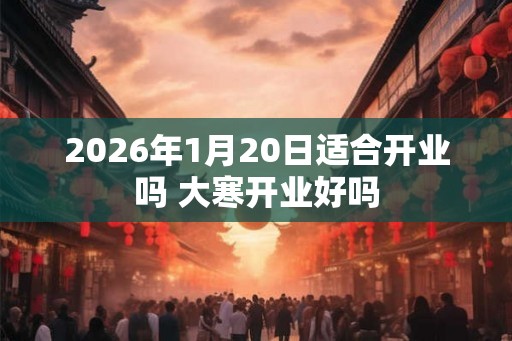 2026年1月20日适合开业吗 大寒开业好吗