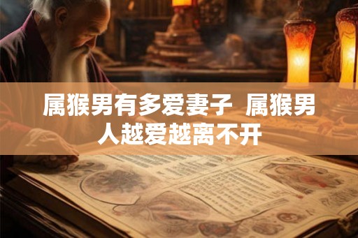 属猴男有多爱妻子  属猴男人越爱越离不开