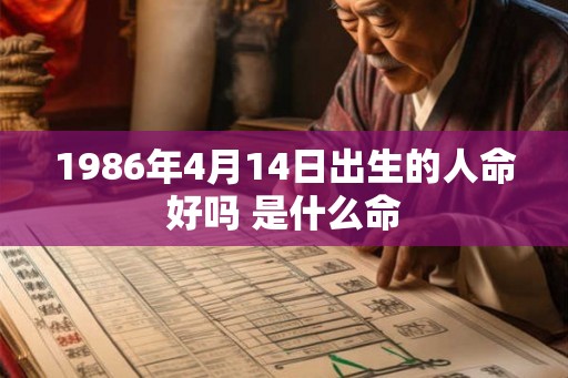 1986年4月14日出生的人命好吗 是什么命