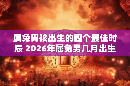 属兔男孩出生的四个最佳时辰 2026年属兔男几月出生最好命